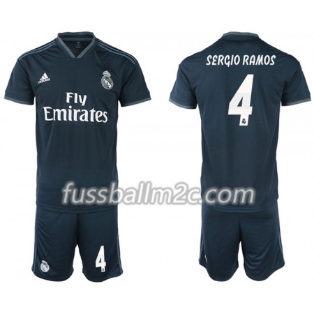 Fußballtrikots Real Madrid SERGIO RAMOS 4 Kinder Auswärts Trikotsatz 2018-2019 Fußballtrikots Real Madrid SERGIO RAMOS 4 Kinder Auswärts Trikotsatz 2018-2019